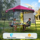 8x8 Pop Up Canopy Tent with Sidewall,8x8 Base 6x6 Top - Eagle Peak®