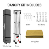 8x8 Pop Up Straight Leg Canopy - Eagle Peak