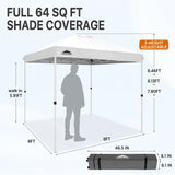 8x8 Pop Up Straight Leg Canopy - Eagle Peak