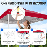 8x8 Pop Up Straight Leg Canopy - Eagle Peak