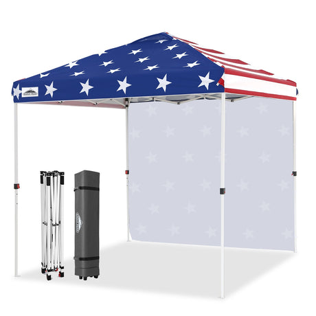 8x8 Pop Up Straight Leg Canopy with Sidewall - Eagle Peak®