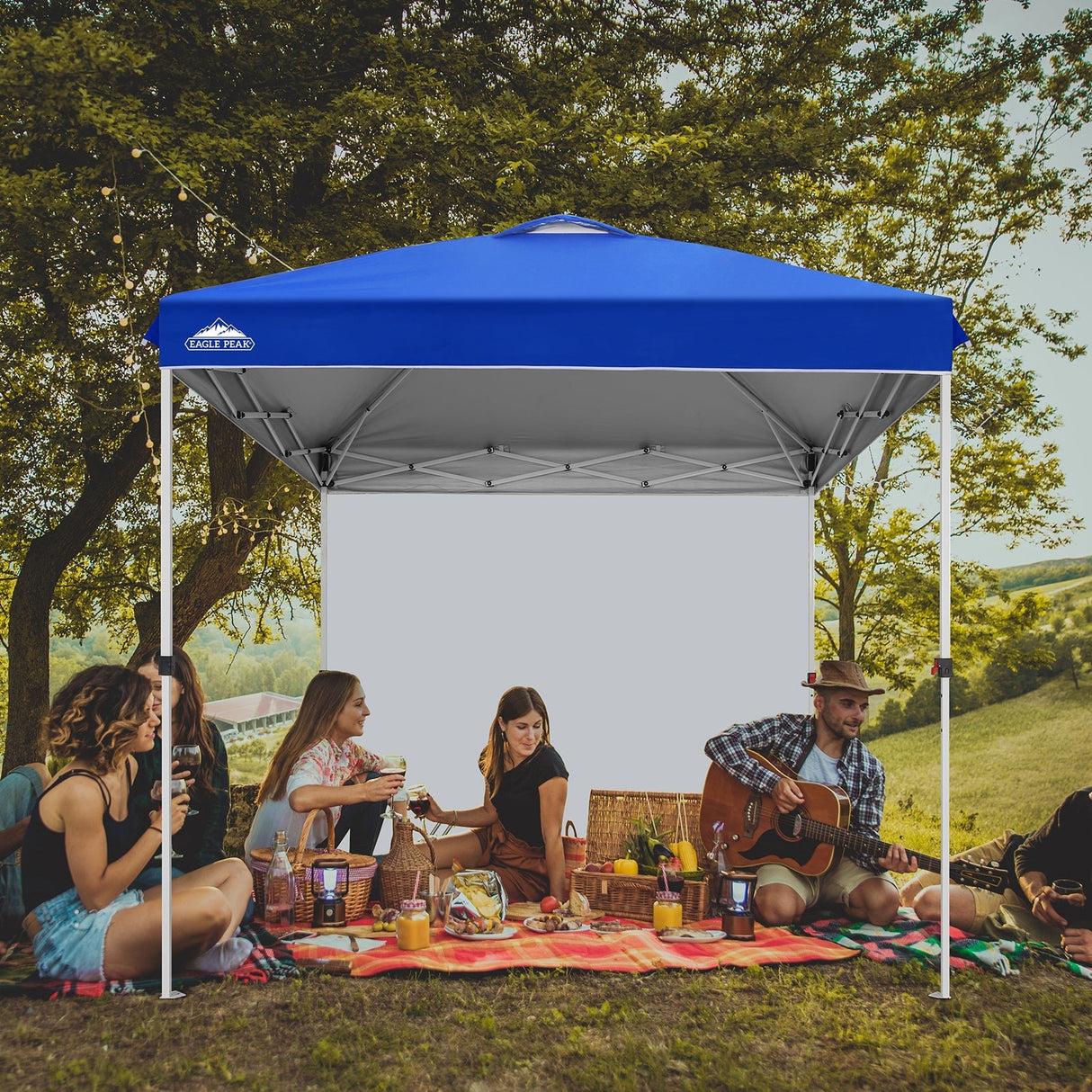 8x8 Pop Up Straight Leg Canopy with Sidewall - Eagle Peak®