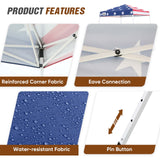 8x8 Slant Leg Pop - up Canopy Tent, Shelter 8x8 Base 6x6 Top - Eagle Peak Custom Canopy Tent