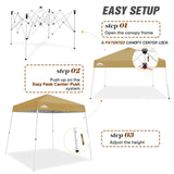 8x8 Slant Leg Pop - up Canopy Tent, Shelter 8x8 Base 6x6 Top - Eagle Peak Custom Canopy Tent