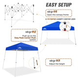 8x8 Slant Leg Pop - up Canopy Tent, Shelter 8x8 Base 6x6 Top - Eagle Peak Custom Canopy Tent