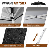 8x8 Slant Leg Pop - up Canopy Tent, Shelter 8x8 Base 6x6 Top - Eagle Peak Custom Canopy Tent