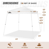 8x8 Slant Leg Pop - up Canopy Tent, Shelter 8x8 Base 6x6 Top - Eagle Peak Custom Canopy Tent
