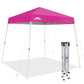 8x8 Slant Leg Pop - up Canopy Tent, Shelter 8x8 Base 6x6 Top - Eagle Peak Custom Canopy Tent