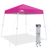 8x8 Slant Leg Pop - up Canopy Tent, Shelter 8x8 Base 6x6 Top - Eagle Peak Custom Canopy Tent