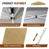 8x8 Slant Leg Pop - up Canopy Tent, Shelter 8x8 Base 6x6 Top - Eagle Peak Custom Canopy Tent