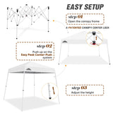 8x8 Slant Leg Pop - up Canopy Tent, Shelter 8x8 Base 6x6 Top - Eagle Peak Custom Canopy Tent