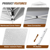 8x8 Slant Leg Pop - up Canopy Tent, Shelter 8x8 Base 6x6 Top - Eagle Peak Custom Canopy Tent