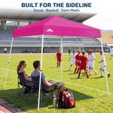 8x8 Slant Leg Pop-up Canopy Tent, Shelter 8x8 Base 6x6 Top - Eagle Peak®