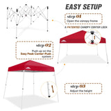 8x8 Slant Leg Pop - up Canopy Tent, Shelter 8x8 Base 6x6 Top - Eagle Peak Custom Canopy Tent