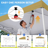 8x8 Slant Leg Pop-up Canopy Tent, Shelter 8x8 Base 6x6 Top - Eagle Peak®