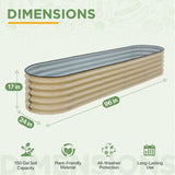 9 in 1 Modular 17in Customizable Elevated Raised Garden Bed, Olive Green - Eagle Peak®