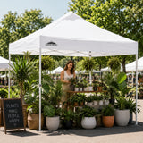 10x10 Heavy Duty Industrial Commercial Canopy Tent with 100 Sqft of Shade