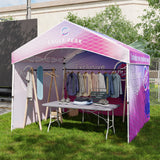 Alps Gable Roof custom Canopy Tent 10x10 with Logo, CLICK TO CONFIGURE - Package Prices Start at $489.99