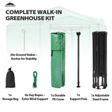 6.6x6.6 ft/ 8.5x8.5 ft Hexagon Pop up Greenhouse