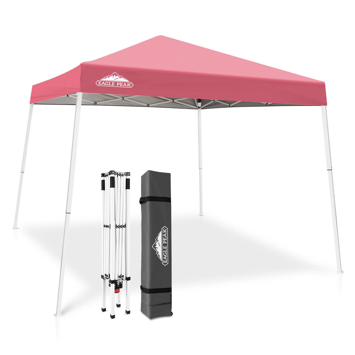 Slant Leg Pop up Canopy Tent, 10x10 Base 8x8 Top