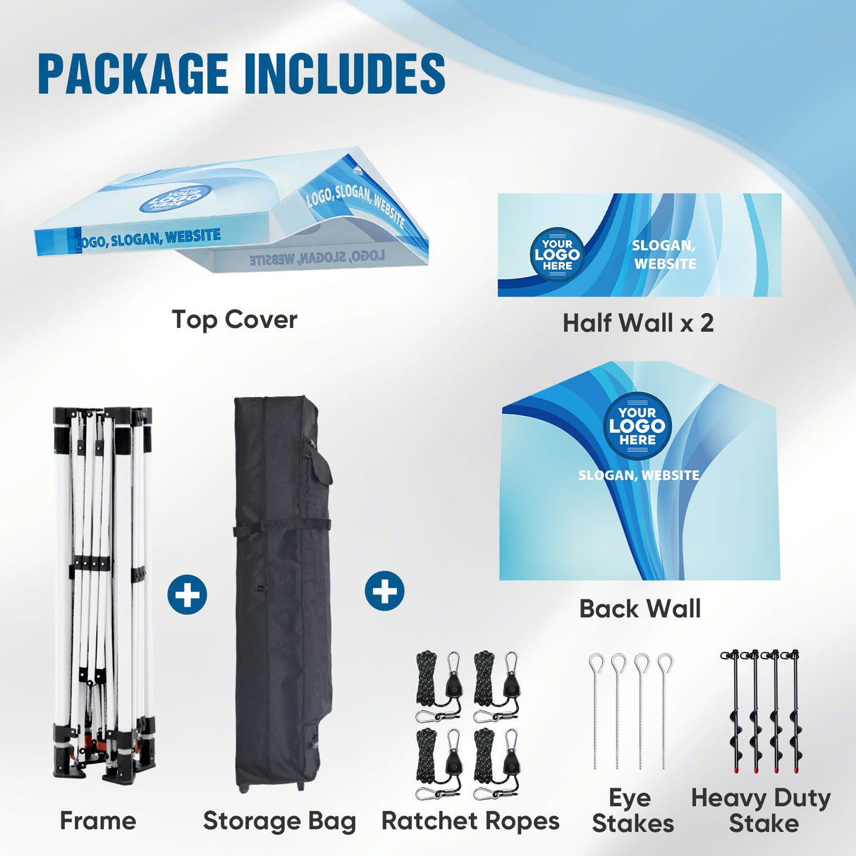 Alps Aluminum Frame Gable Roof Custom Canopy Tent 10x10 - Eagle Peak