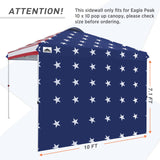 Canopy SunWall for E100 10x10 Straight Leg Pop Up Canopy, 1 Sidewall - Eagle Peak Custom Canopy Tent