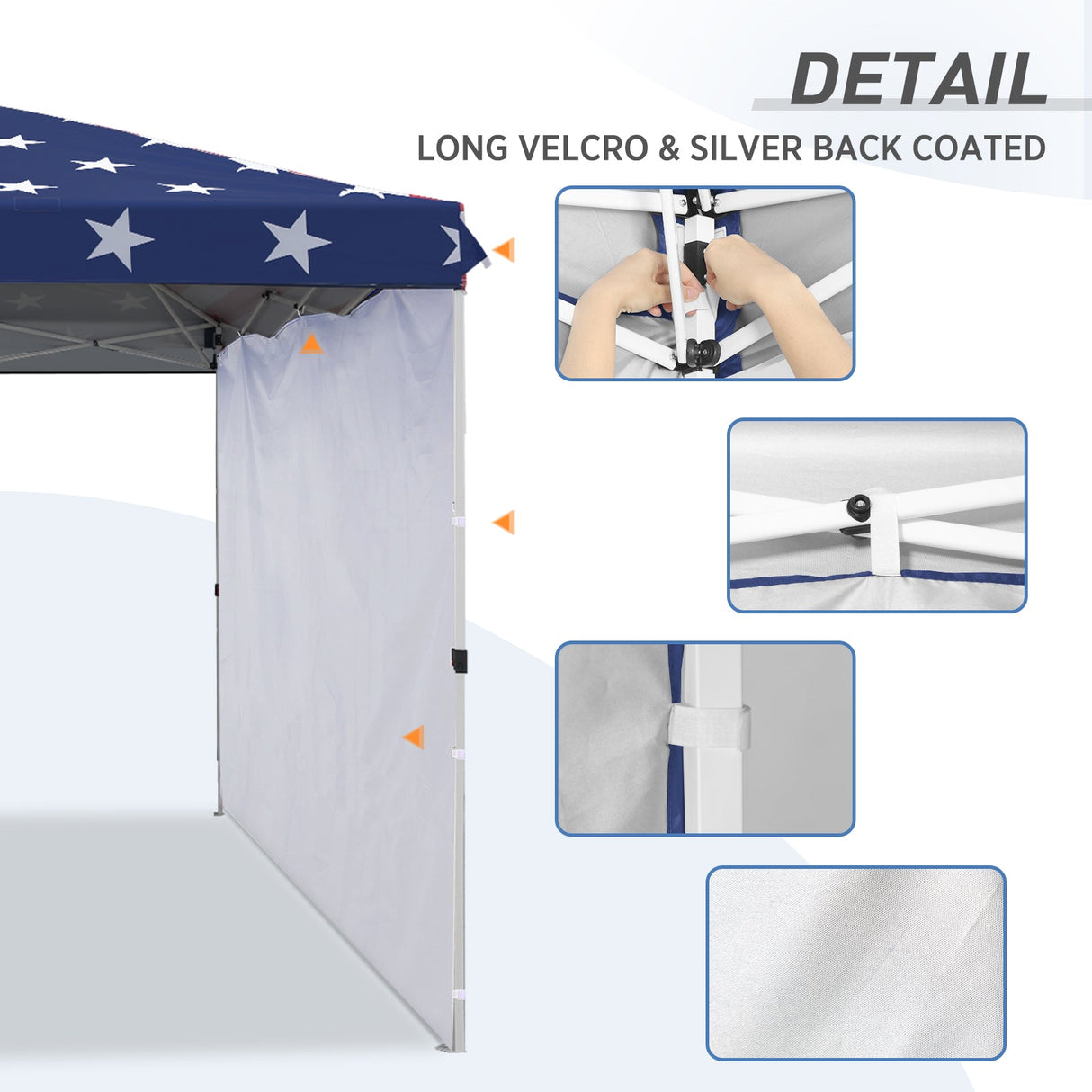 Canopy SunWall for E100 10x10 Straight Leg Pop Up Canopy, 1 Sidewall - Eagle Peak Custom Canopy Tent