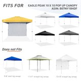 Canopy SunWall for E100 10x10 Straight Leg Pop Up Canopy, 1 Sidewall - Eagle Peak Custom Canopy Tent