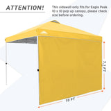 Canopy SunWall for E100 10x10 Straight Leg Pop Up Canopy, 1 Sidewall - Eagle Peak Custom Canopy Tent