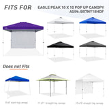 Canopy SunWall for E100 10x10 Straight Leg Pop Up Canopy, 1 Sidewall - Eagle Peak Custom Canopy Tent