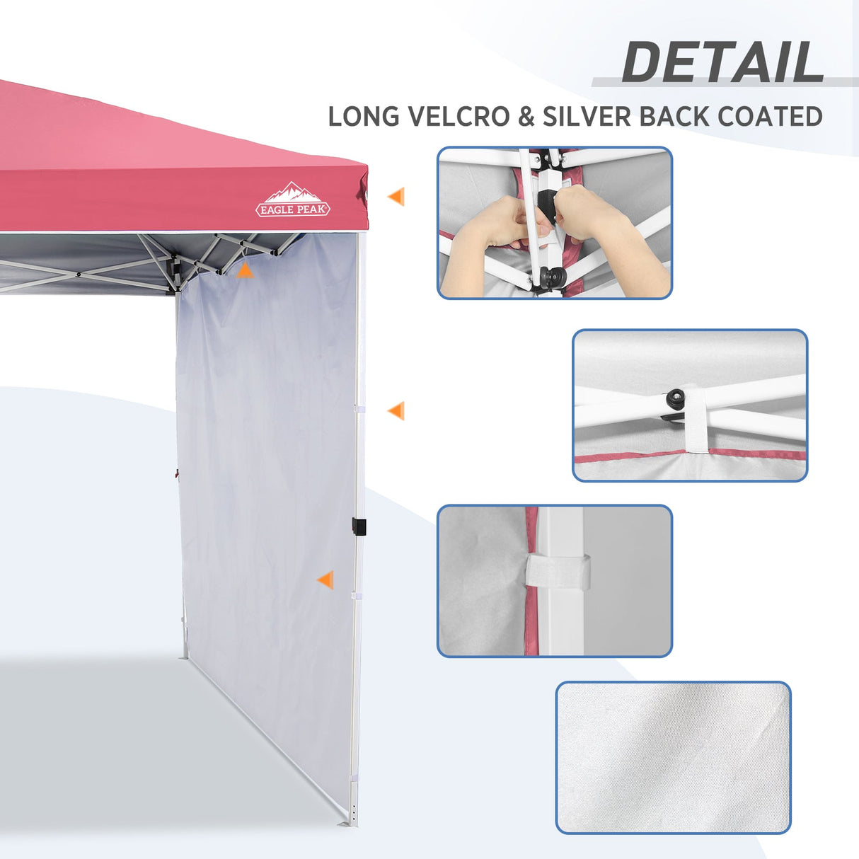 Canopy SunWall for E100 10x10 Straight Leg Pop Up Canopy, 1 Sidewall - Eagle Peak Custom Canopy Tent