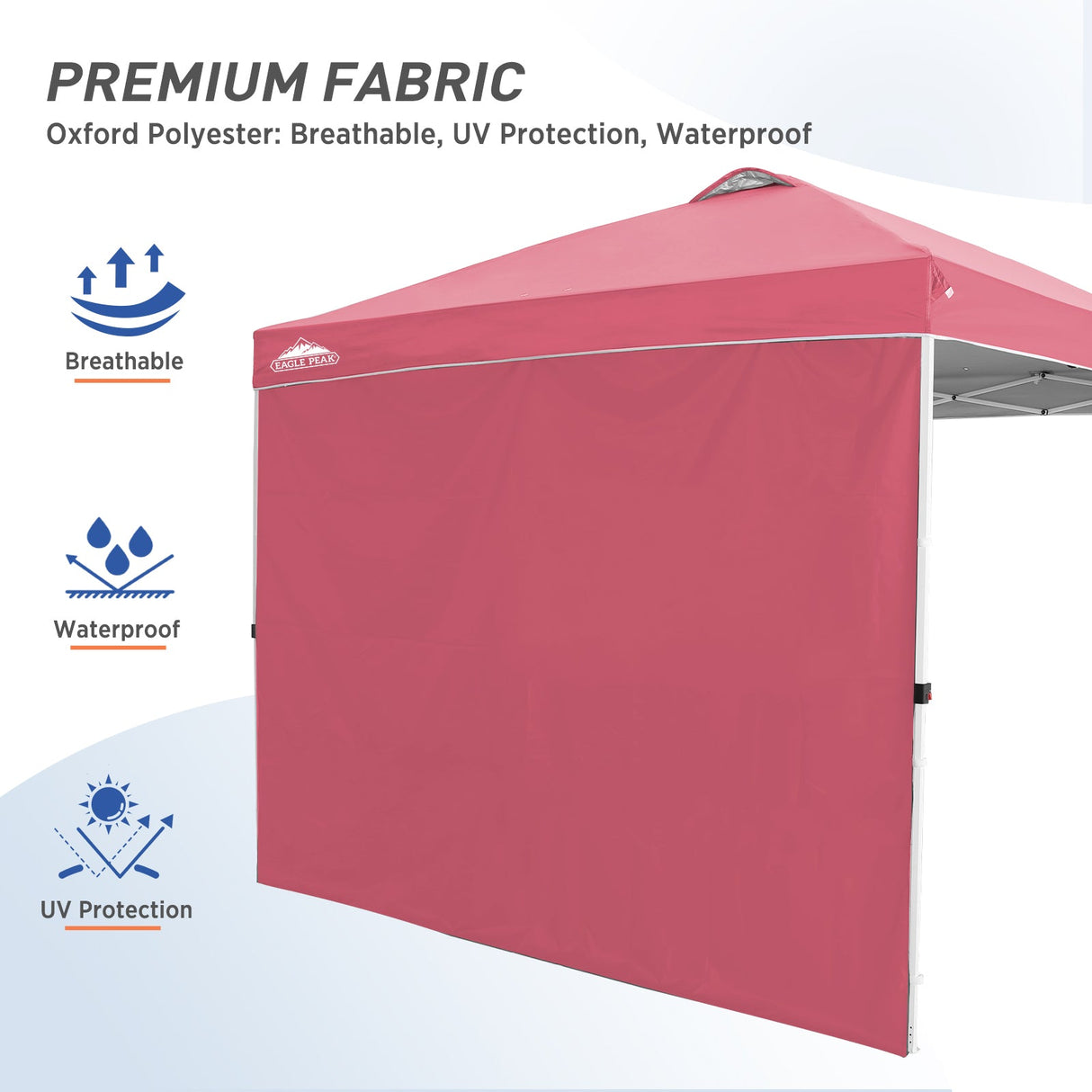 Canopy SunWall for E100 10x10 Straight Leg Pop Up Canopy, 1 Sidewall - Eagle Peak Custom Canopy Tent