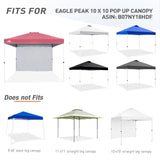 Canopy SunWall for E100 10x10 Straight Leg Pop Up Canopy, 1 Sidewall - Eagle Peak Custom Canopy Tent