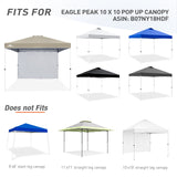 Canopy SunWall for E100 10x10 Straight Leg Pop Up Canopy, 1 Sidewall - Eagle Peak Custom Canopy Tent