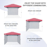 Canopy SunWall for E100 10x10 Straight Leg Pop Up Canopy, 1 Sidewall - Eagle Peak Custom Canopy Tent