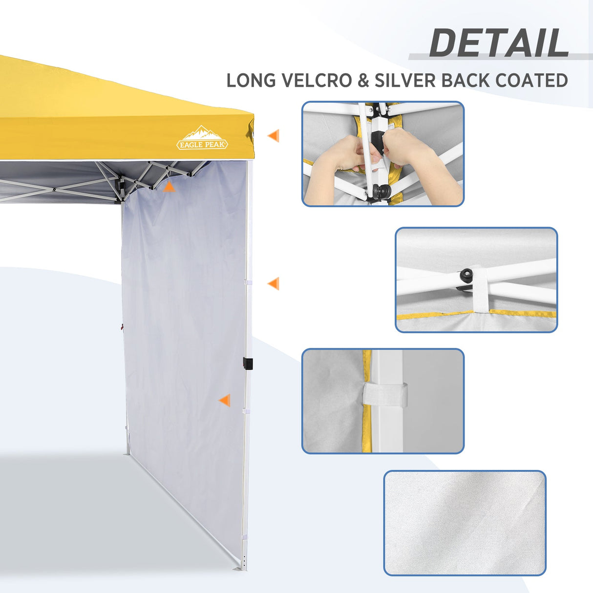 Canopy SunWall for E100 10x10 Straight Leg Pop Up Canopy, 1 Sidewall - Eagle Peak Custom Canopy Tent