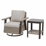 Classic Wicker Patio Bistro Set of 2, Beige/Beige, Red, Dark Blue, Tan, Black - Eagle Peak Custom Canopy Tent