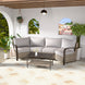 Coastal Vista Outdoor Patio Furniture Set w/ Sectional Sofas, and Coffee Table, Seats 4 - Eagle Peak Custom Canopy Tent