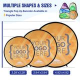 Custom A Frame Pop Up Banner Display, Vertical/Triangle/Oval/Circle/Horizontal - Eagle Peak Custom Canopy Tent