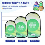 Custom A Frame Pop Up Banner Display, Vertical/Triangle/Oval/Circle/Horizontal - Eagle Peak Custom Canopy Tent
