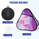 Custom A Frame Pop Up Banner Display, Vertical/Triangle/Oval/Circle/Horizontal - Eagle Peak Custom Canopy Tent