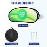 Custom A Frame Pop Up Banner Display, Vertical/Triangle/Oval/Circle/Horizontal - Eagle Peak Custom Canopy Tent