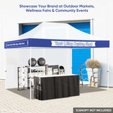 Custom Canopy Banner Personalized Banner with Logo for 10x10 Pop Up Canopy Tent Custom Sign - Eagle Peak Custom Canopy Tent