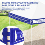 Custom Canopy Banner Personalized Banner with Logo for 10x10 Pop Up Canopy Tent Custom Sign - Eagle Peak Custom Canopy Tent