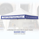 Custom Canopy Banner Personalized Banner with Logo for 10x10 Pop Up Canopy Tent Custom Sign - Eagle Peak Custom Canopy Tent