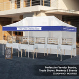 Custom Canopy Banner Personalized Banner with Logo for 10x10 Pop Up Canopy Tent Custom Sign - Eagle Peak Custom Canopy Tent