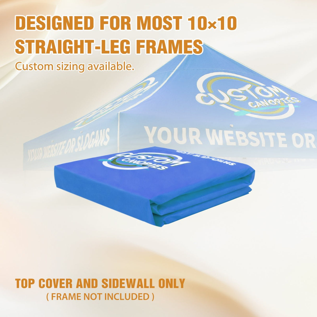 Custom Canopy Top Cover with Sidewall to Fit Your 10x10 Canopy Frame - Eagle Peak Custom Canopy Tent