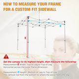 Custom Canopy Top Cover with Sidewall to Fit Your 10x10 Canopy Frame - Eagle Peak Custom Canopy Tent