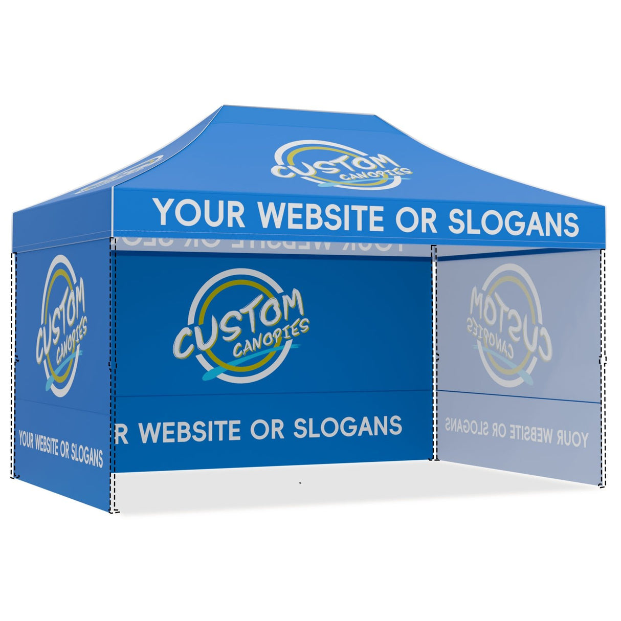 Custom Canopy Top Cover with Sidewall to Fit Your 10x15 Canopy Frame - Eagle Peak Custom Canopy Tent