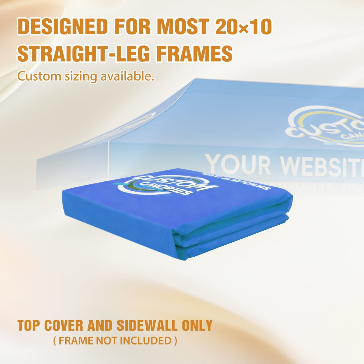 Custom Canopy Top Cover with Sidewall to Fit Your 10x20 Canopy Frame - Eagle Peak Custom Canopy Tent